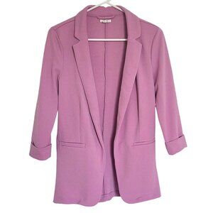 Maurices Womens XS Pink Blazer 3/4 Sleeve Lightweight Business Preppy Girly